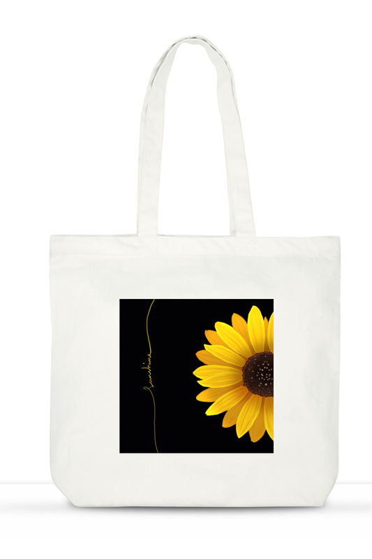 Golden Ethereal Large Tote Bag with Zipper & Pockets