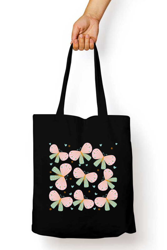 Butterfly Garden Tote Bag with Zipper