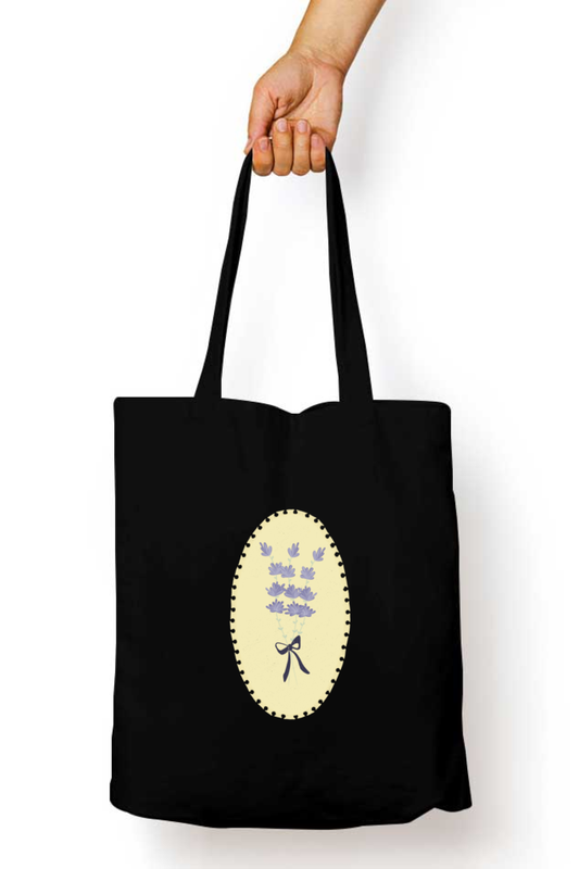 Lavender Memories Tote Bag with Zipper